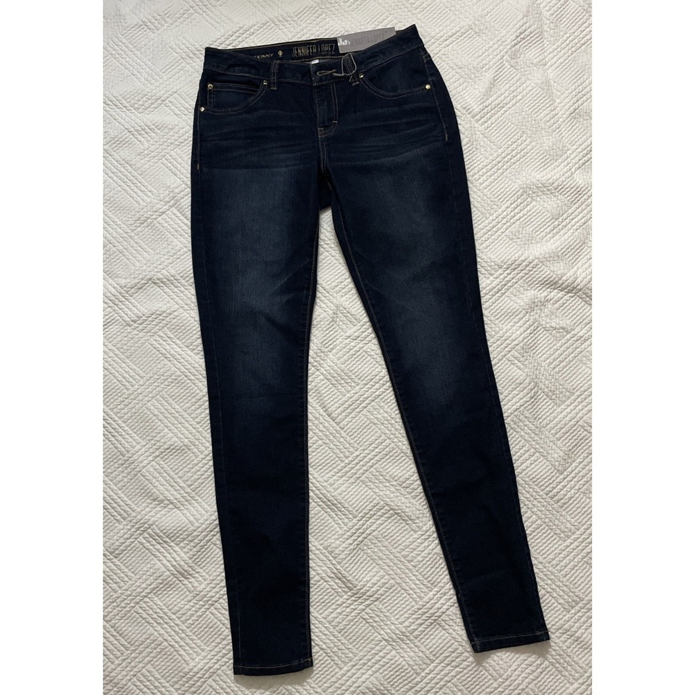 Jennifer Lopez Skinny Jeans Dark Wash NWT  Size 2 Low Rise 30" Inseam